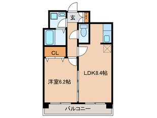 ソレイユ六本松の物件間取画像